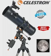 Телескоп Celestron 31045 AstroMaster 130EQ 130mm F5 с Ньютоновским отражателем - Полностью покрытый Стеклянной Оптикой Штатив с регулируемой высотой