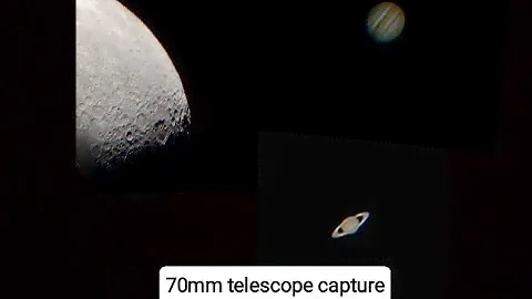 Moon,Jupiter and Saturn from Astromaster 70az telescope