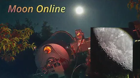 Луна. ONLINE Telescope Moon 28-07-21 Телескоп 203 мм