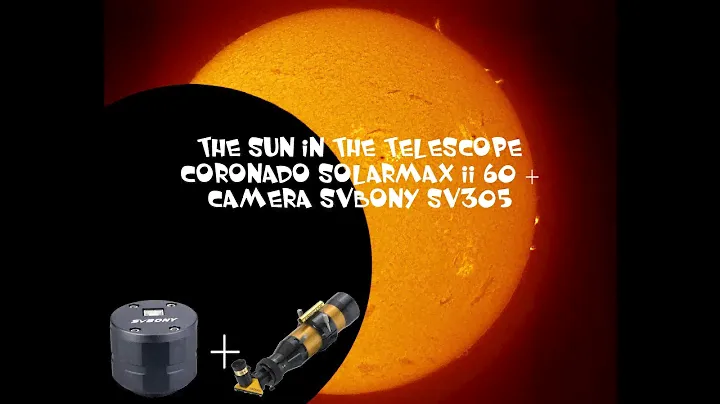 The sun in the telescope Coronado SolarMax ii 60 + camera SVBony SV305
