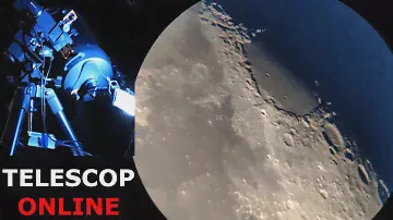 ONLINE Telescope! Moon zoom 🔭 Телескоп 203 мм 28.08.2020