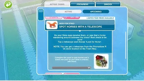 SPOT HORSES WITH A TELESCOPE #simsfreeplay