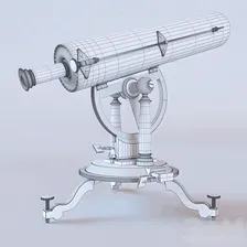 Телескоп ретро - Разное - 3D модель